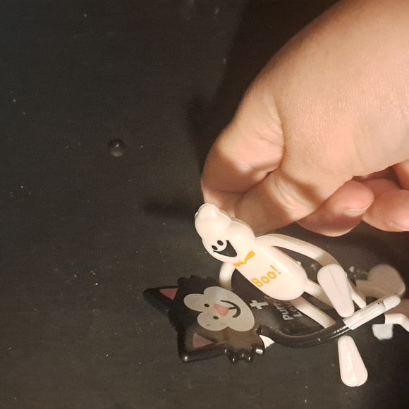 A black cat and his Boo bendy posable - Picture 2 of 3